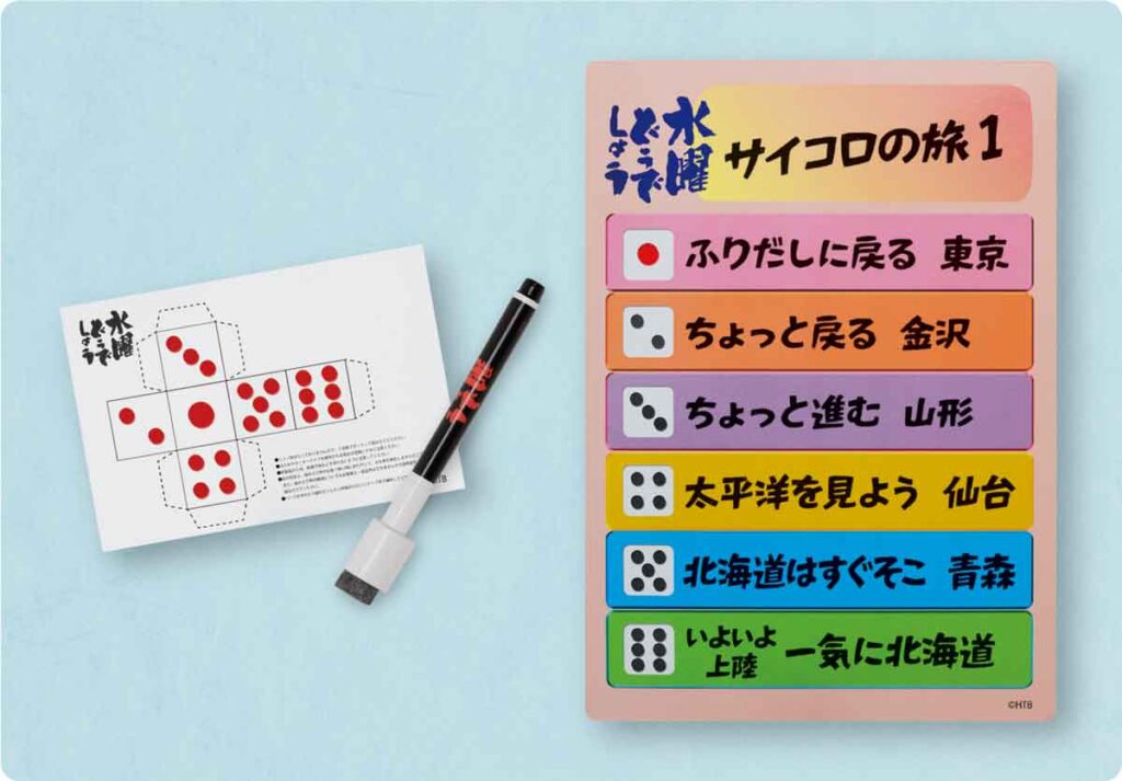 サイコロフリップ型ホワイトボード